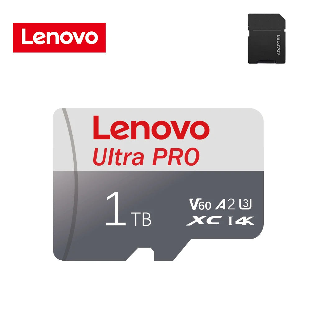 Lenovo 2TB High Speed SD Card 512GB Micro TF Memory Card  1TB Mini SD Card 256GB 128GB TF Card V90 Speed Class 4K Video Recordin