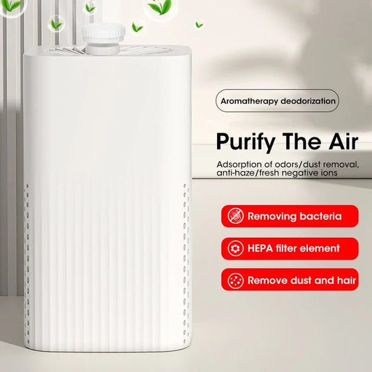 Air Purifier for Sterilization Deodorization Disinfection Toilet Odor Eliminators Portable Electronic Intelligent HEPA Purifier