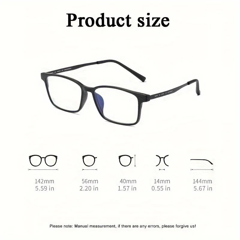 FG Ultralight Titanium Frame Reading Glasses for Men Anti Blue Light Women's Prescription Eyeglasses +1.0 To +4.0