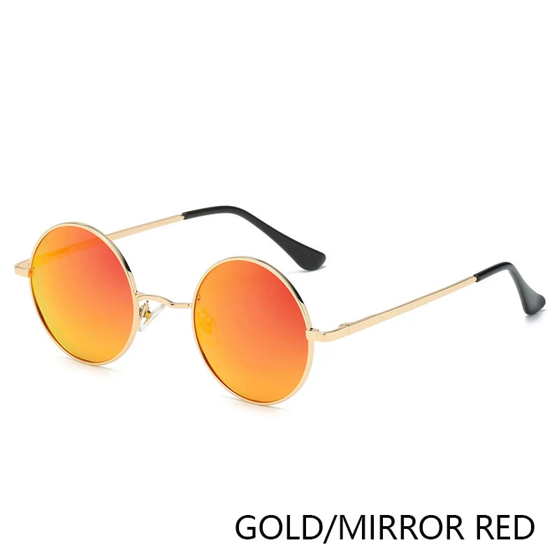 RUOBO Retro Polarized Round Metal Frame Sunglasses Eyewear For Men and Women Driving Fishing Brand Designer Sun Glasses UV400