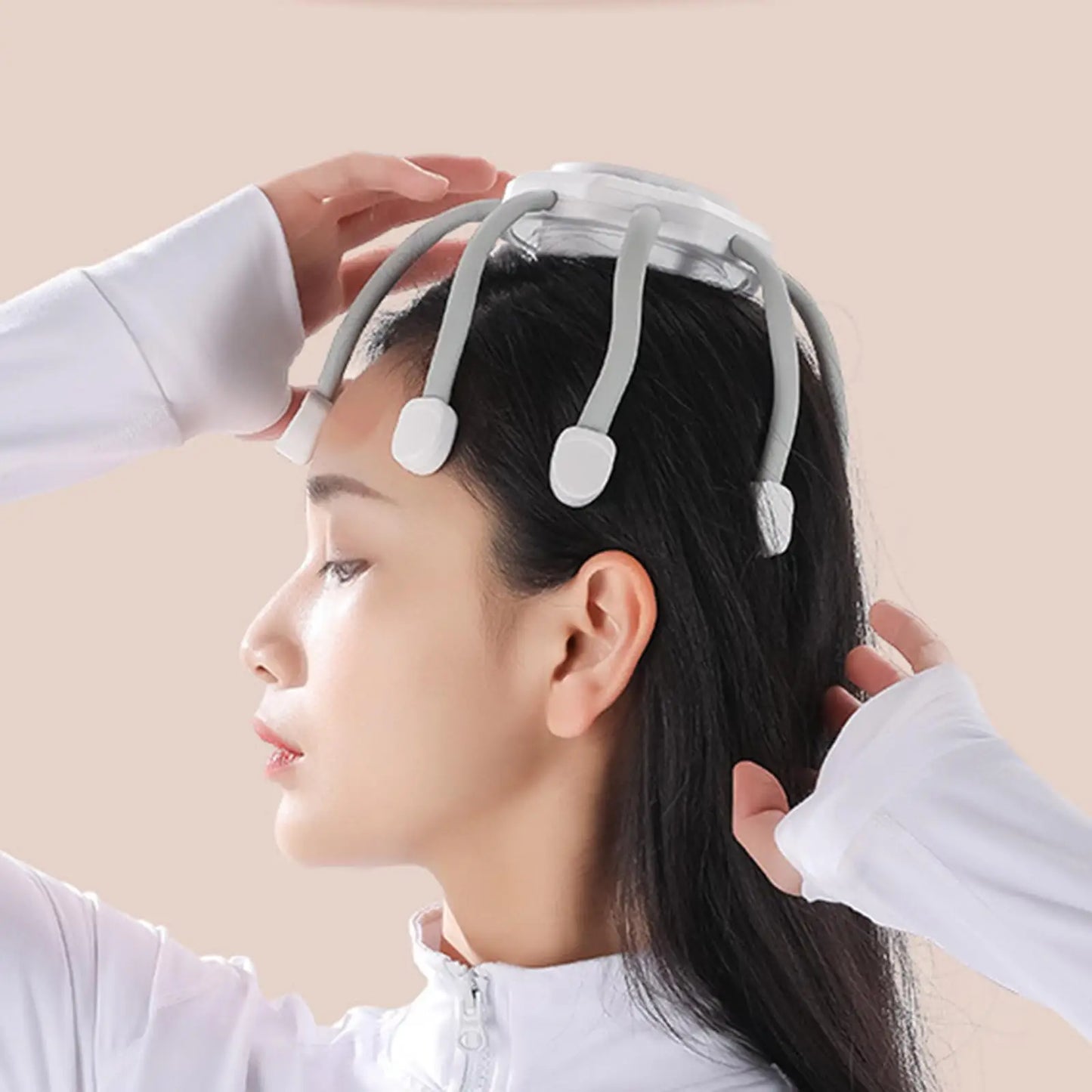 Electric Head Massager Hair Scalp Massager Gift with USB Cable Cordless 360