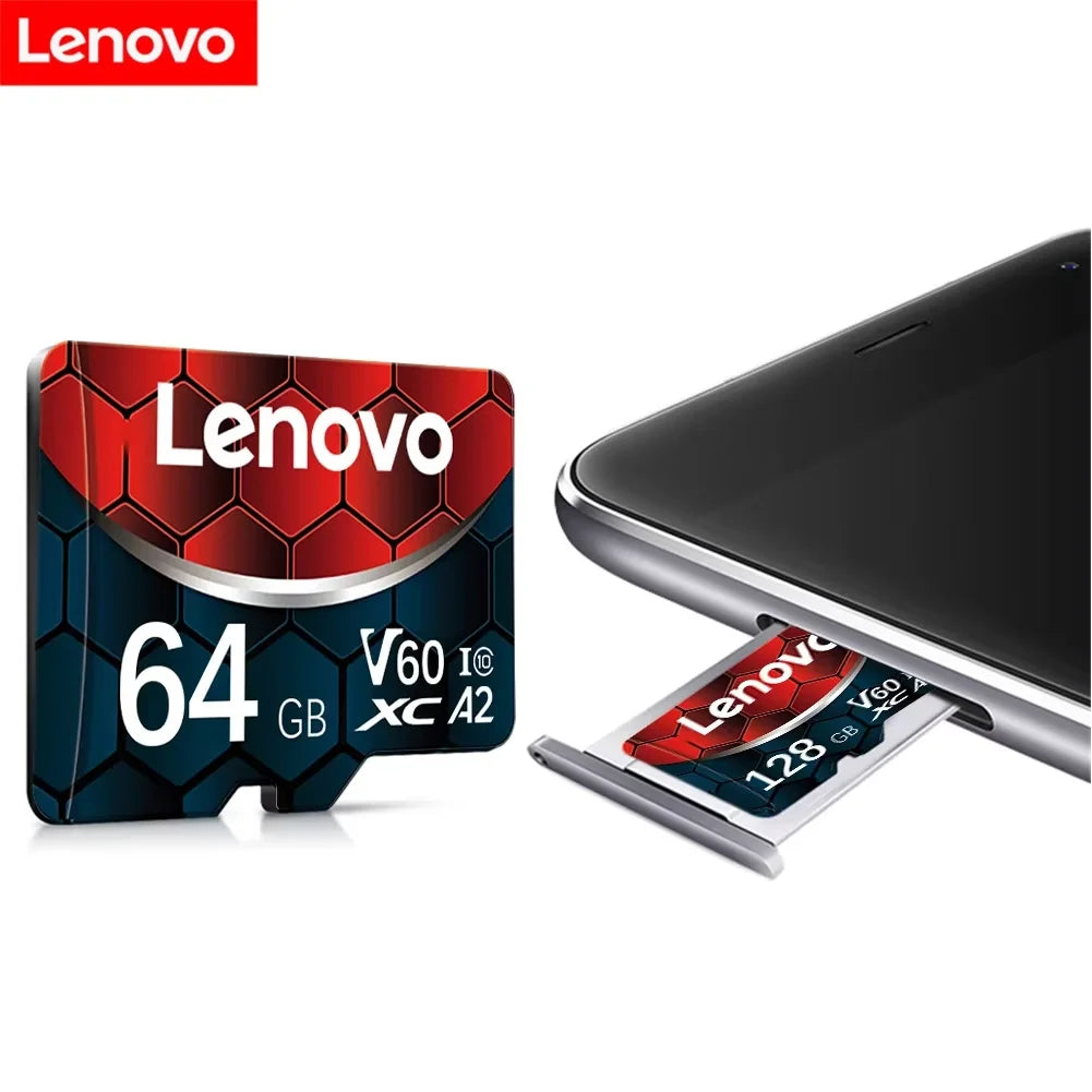 Lenovo 2TB SD Card 1TB 512GB A2 U3 Micro TF SD Card 128GB  High Speed MLC TF Card UHS-II SD Card for Sony A7IV 256GB Memory Card