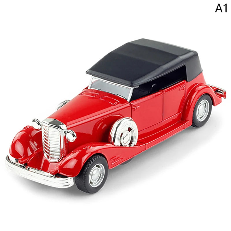 1Pc 1:32 Pull-Back Alloy Sports Vehicle Collectible Toys Cars Simulation Model of Vintage Car Autobahn Polizei Classic for Boys