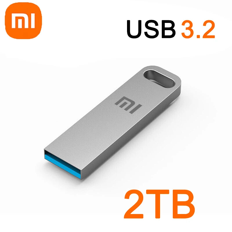 Xiaomi 2TB Flash Drive USB 3.2 Super High Speed Transfer Metal Mini U Disk Pen Drive Type C Memory Waterproof Disk SSD U Drive