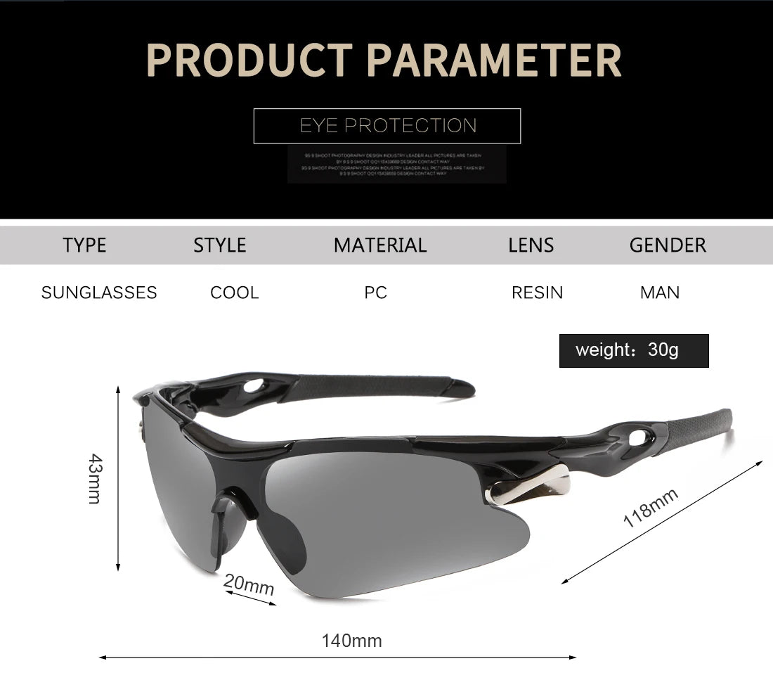 Men's Outdoor Sunglasses, Sports Glasses, Bicycle Glasses, Windproof Sunglasses, Cycling Glasses, Women's Sunglasses 9206