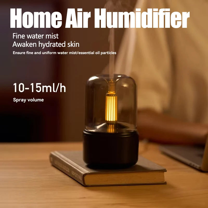 120ml Home Portable Aroma Diffuser USB Air Humidifier Essential Oil Night Light Cold Mist Maker Sprayer for Gift Bedroom