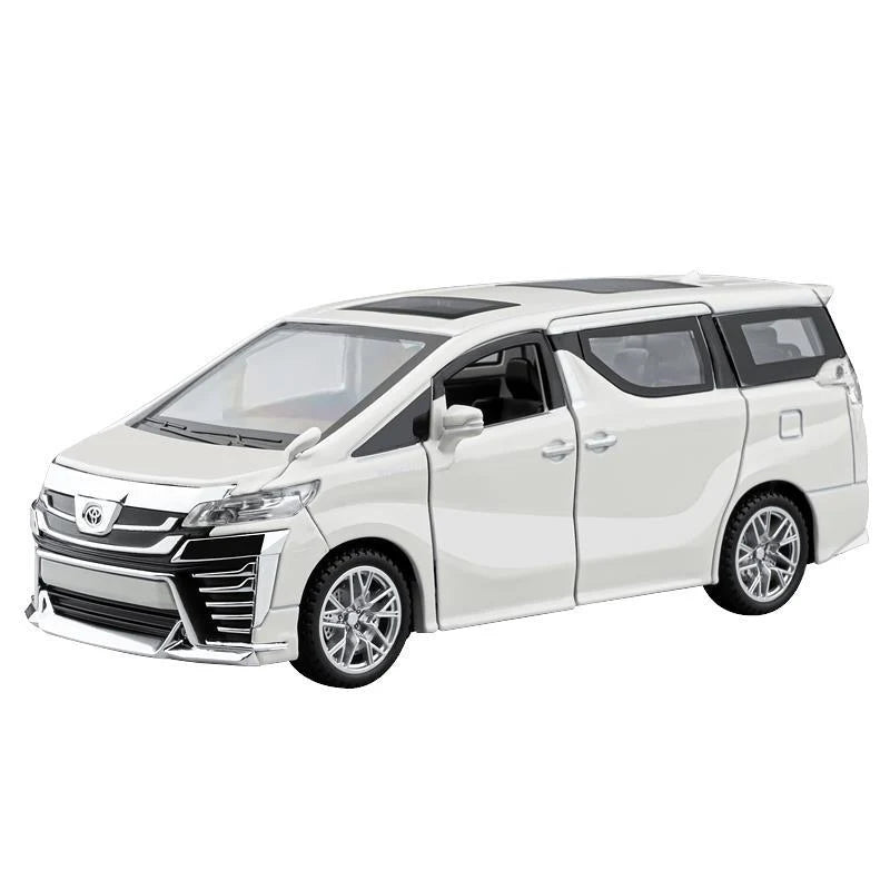 1:32 Toyota VELLFIRE Alphard MPV Alloy Car Model Diecast & Toy Metal Vehicles Car Model Sound and Light Simulation Kids Toy Gift