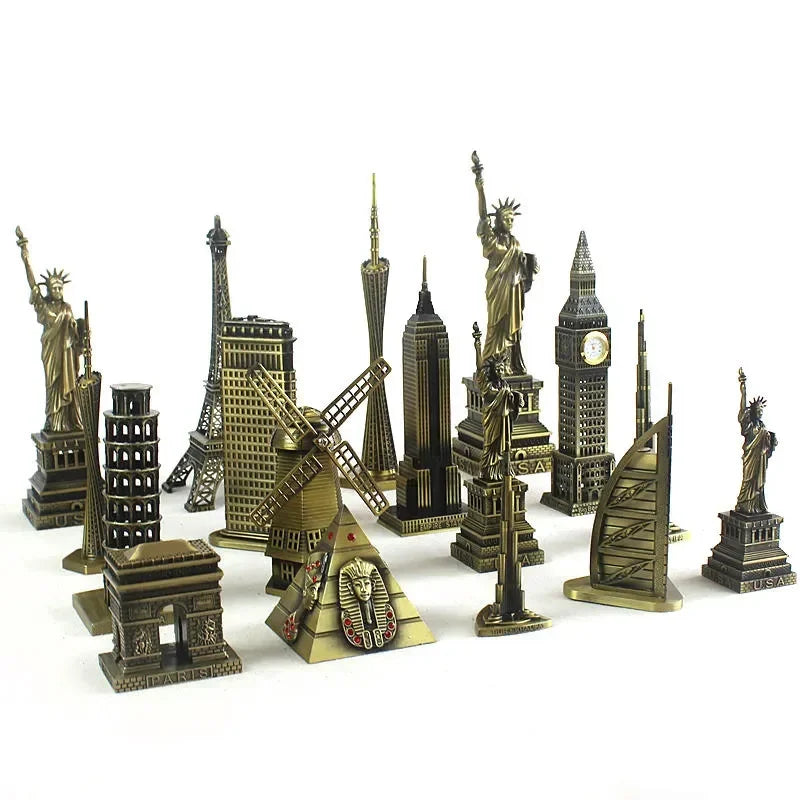 World Famous Landmark Statue of Liberty Big Ben Tower Bridge Golden Gate Replica