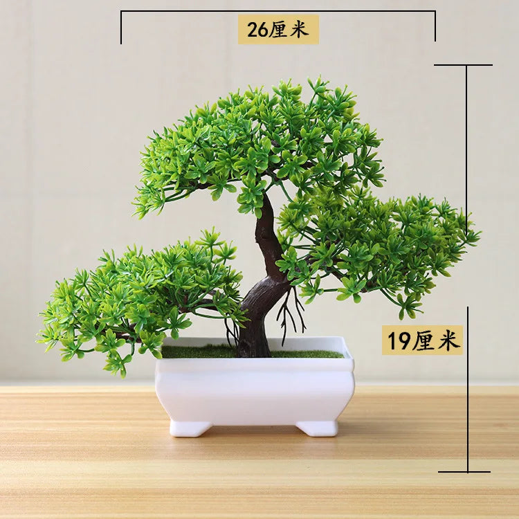 1pc Artificial Plants Bonsai Small Tree Simulation Plants Fake Flowers Table Potted Ornaments Home Decoration Hotel Garden Decor