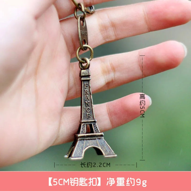 Bronze Paris Eiffel Tower Metal Crafts Home Decor Figurine Statue Model Miniatures Souvenir Home Interior Design Accessories