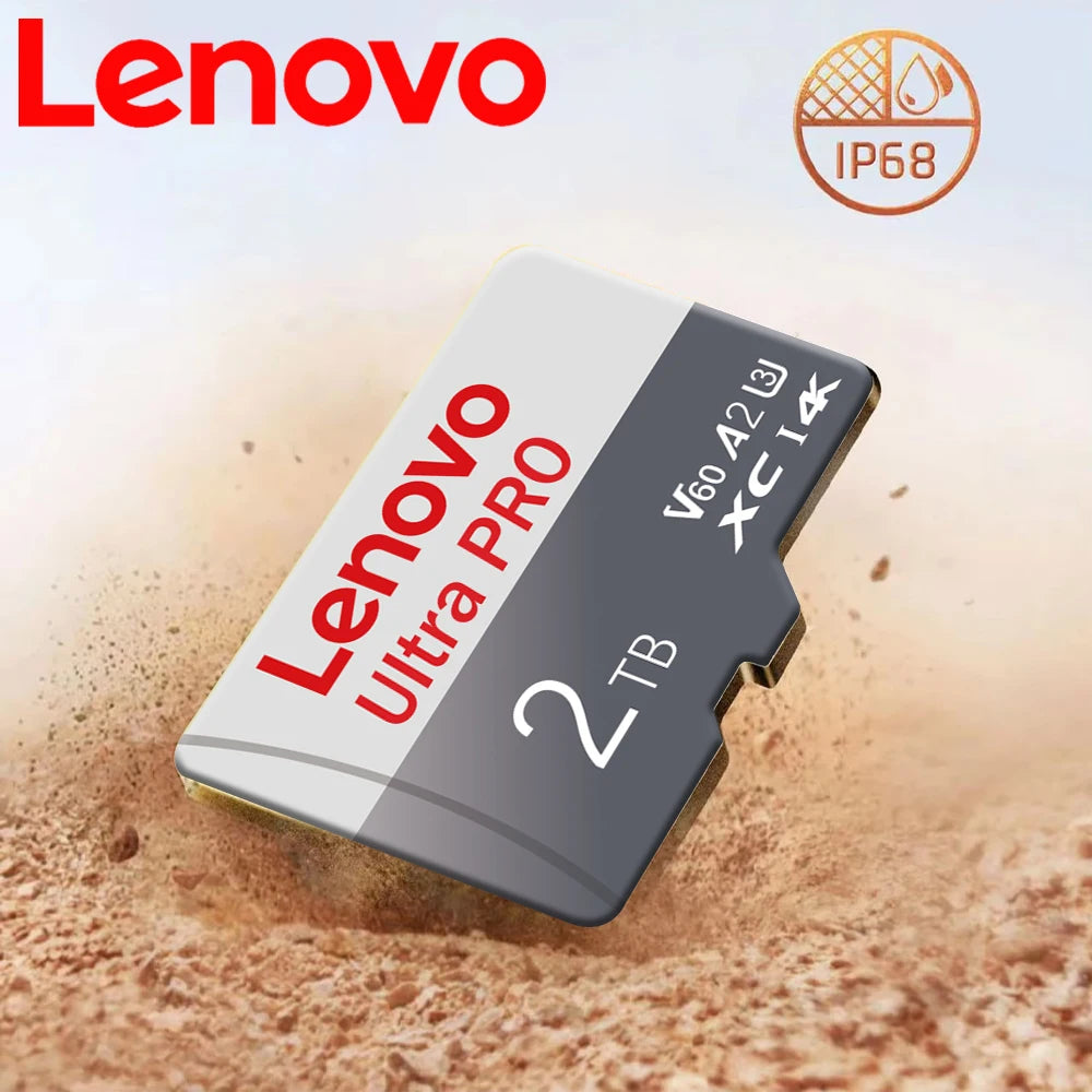 Lenovo 2TB High Speed SD Card 512GB Micro TF Memory Card  1TB Mini SD Card 256GB 128GB TF Card V90 Speed Class 4K Video Recordin