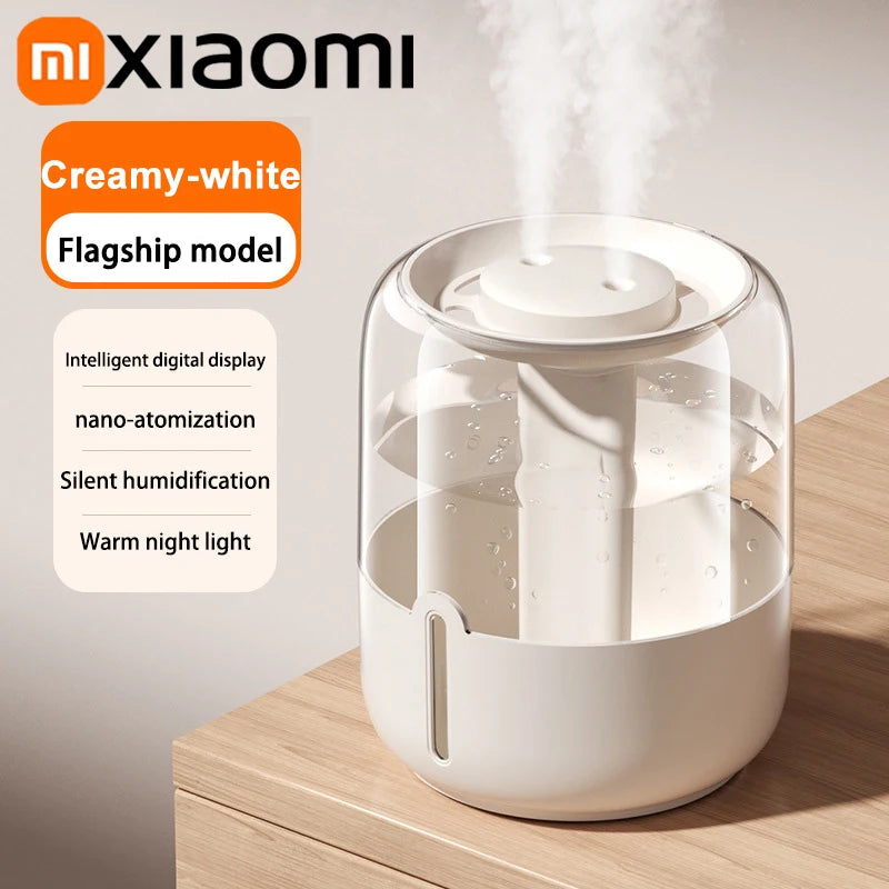 Xiaomi 6.8L Large Capacity Double Spray Quiet Humidifier USB For Home Bedroom Office With LED Night Light Essential Oil Diffuser