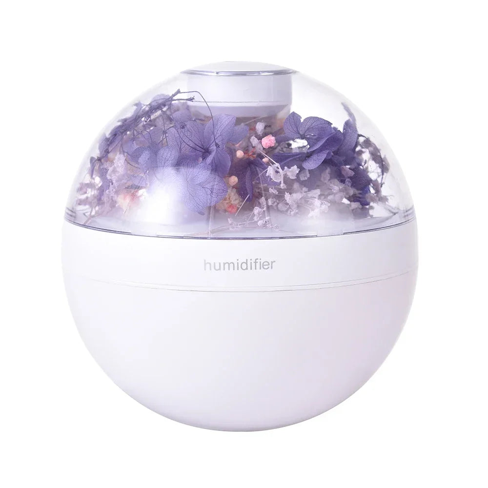 ac infinity  Flower Air Humidifier 200ML Mini USB Home Atmosphere Night Light Gift Creative Artificial Christmas Diffuser