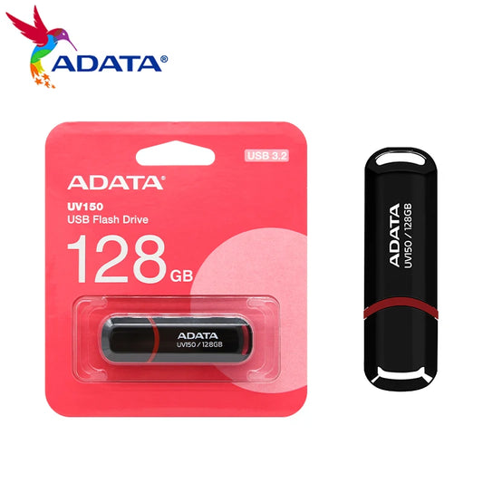 ADATA UV150  USB Flash Drive USB3.2 32GB 64GB pendrive  High Speed 128GB 256GB флешка Black Flash Memory Stick for computer