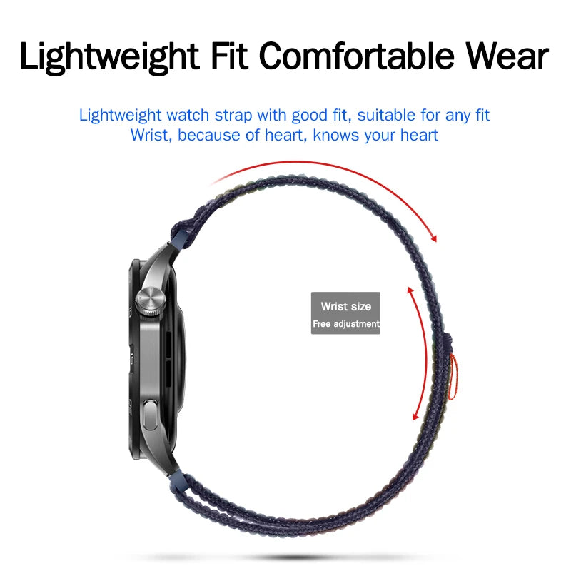 Nylon Loop Strap for Redmi Watch 5 Active/ltie 22mm 20mm Sports Band for Xiaomi Mi Watch 3 Lite/Active