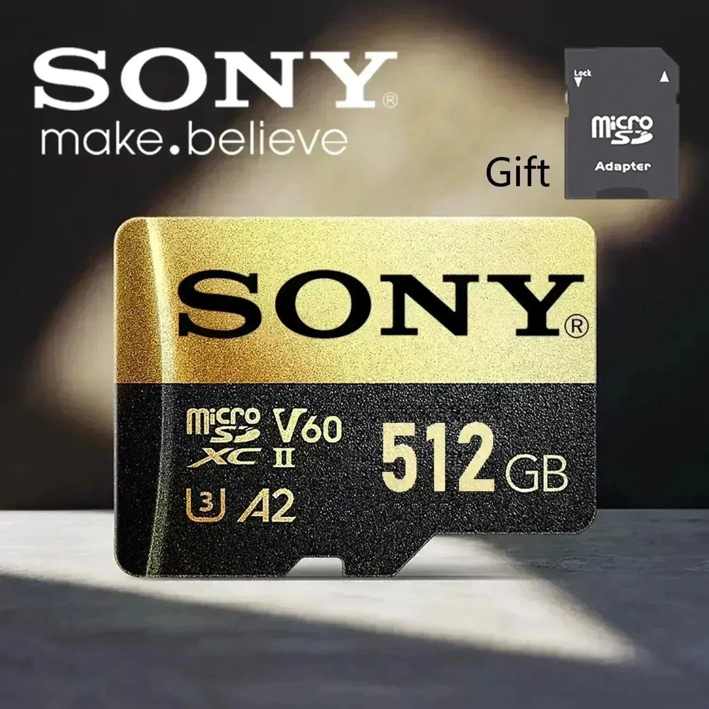 SONY 1TB Micro SD Card High Speed Memory Card 128GB 256GB 32GB 64GB MicroSD U3 A2 TF Flash Card for Xiaomi Phone Camera table PC