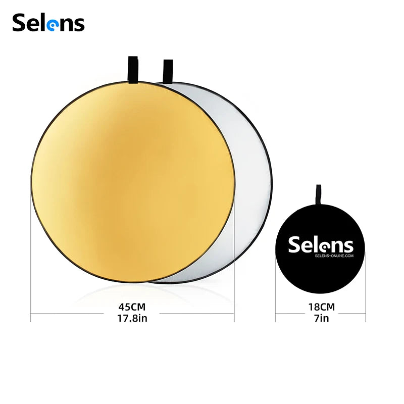 Selens Portable 5 in 1 Reflector 60x90cm Oval Round Reflector Photography Accessories Diffuser Photo Studio Kits fotografia 반사판