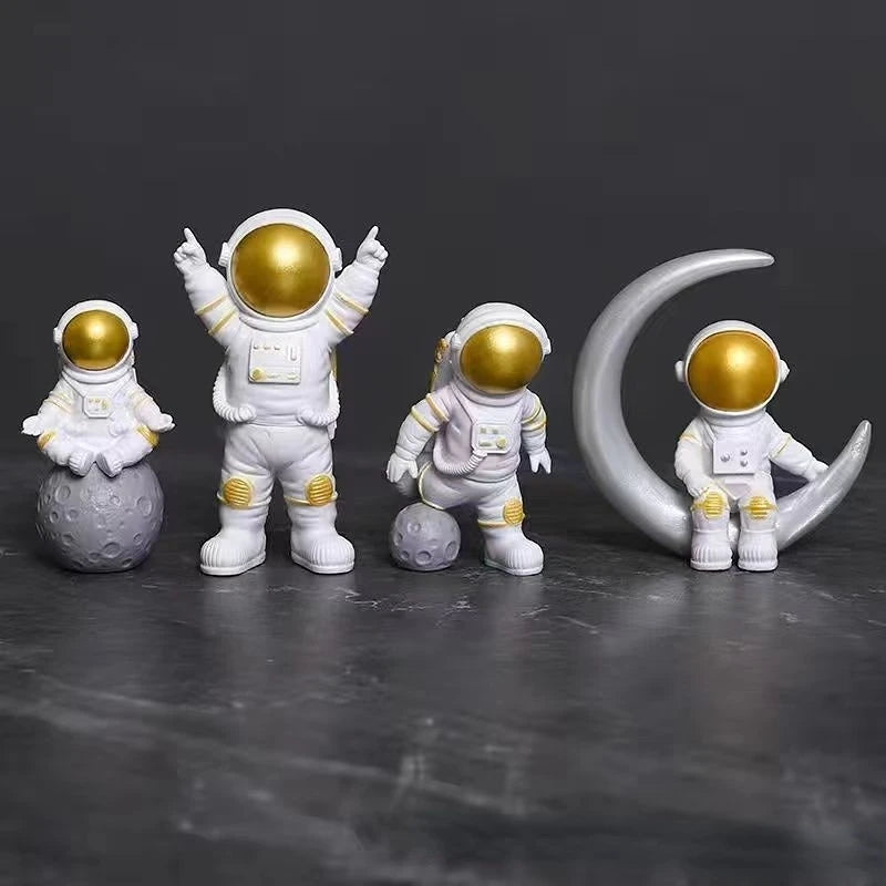 Astronaut Figure Statue Figurine Spaceman Sculpture Educational Toy Desktop Home Decoration Astronaut Model For Kids Gift