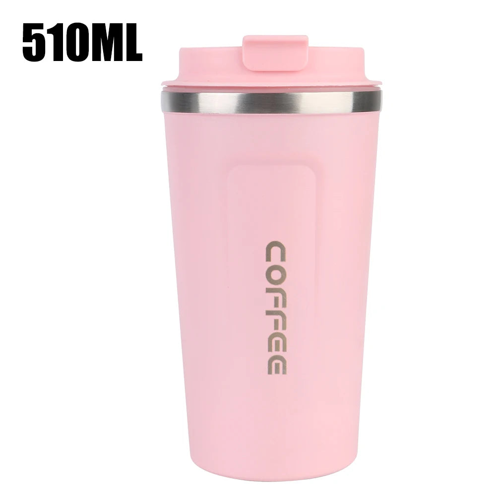 380/510ML Thermo Cafe Leak_Proof Travel Thermo Cup Double Stainless Steel for Tea Water Coffee Coffee Mug Car Thermos Mug