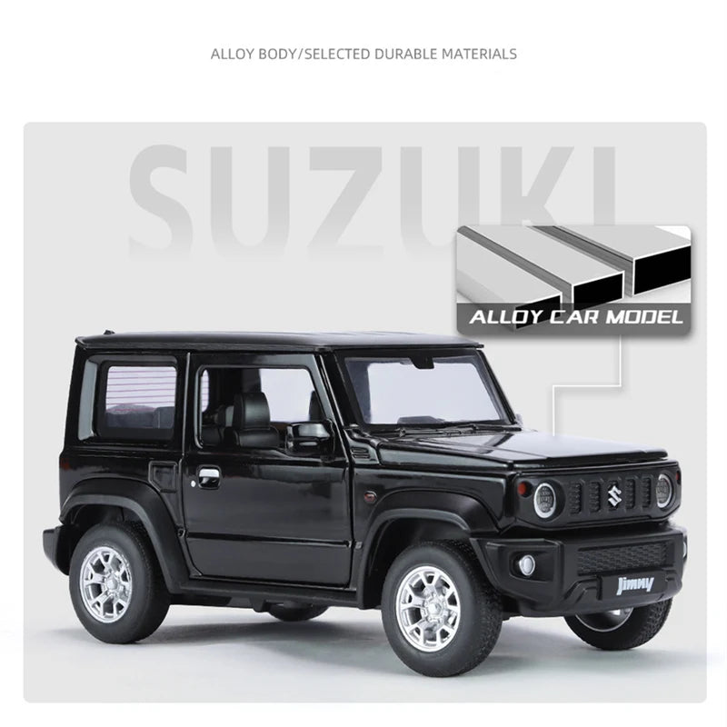 1:24 SUZUKI Jimny SUV Alloy Car Model Diecasts Metal Off-Road Vehicles Car Model Simulation Sound Light Collection Kids Toy Gift