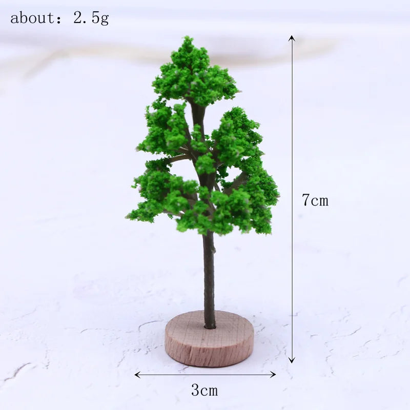 Dollhouse Mini Tree Fairy Garden Decorations Miniatures Micro Landscape Resin Crafts Bonsai Figurine Garden Decor Accessories