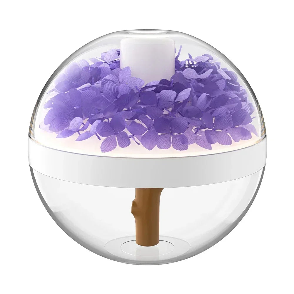 Air Humidifier Hydration Colour LED Light Rechargeable Humidificadores for Home USB Mute Umidificadores De Ar Eternal Flower