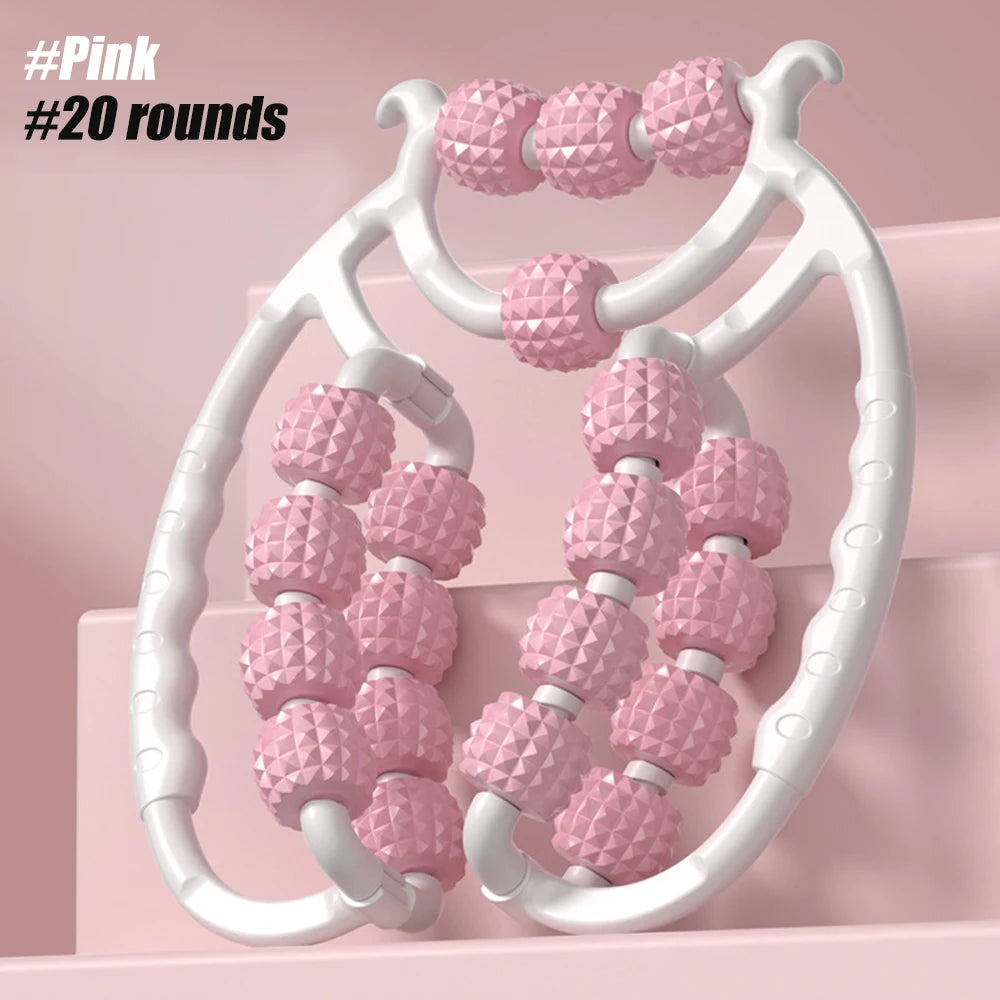 Newest 20 Wheel Annular Leg Clamp Massager Anti-cellulite Massager Body Slimming Roller Massage for Body Massager Relax