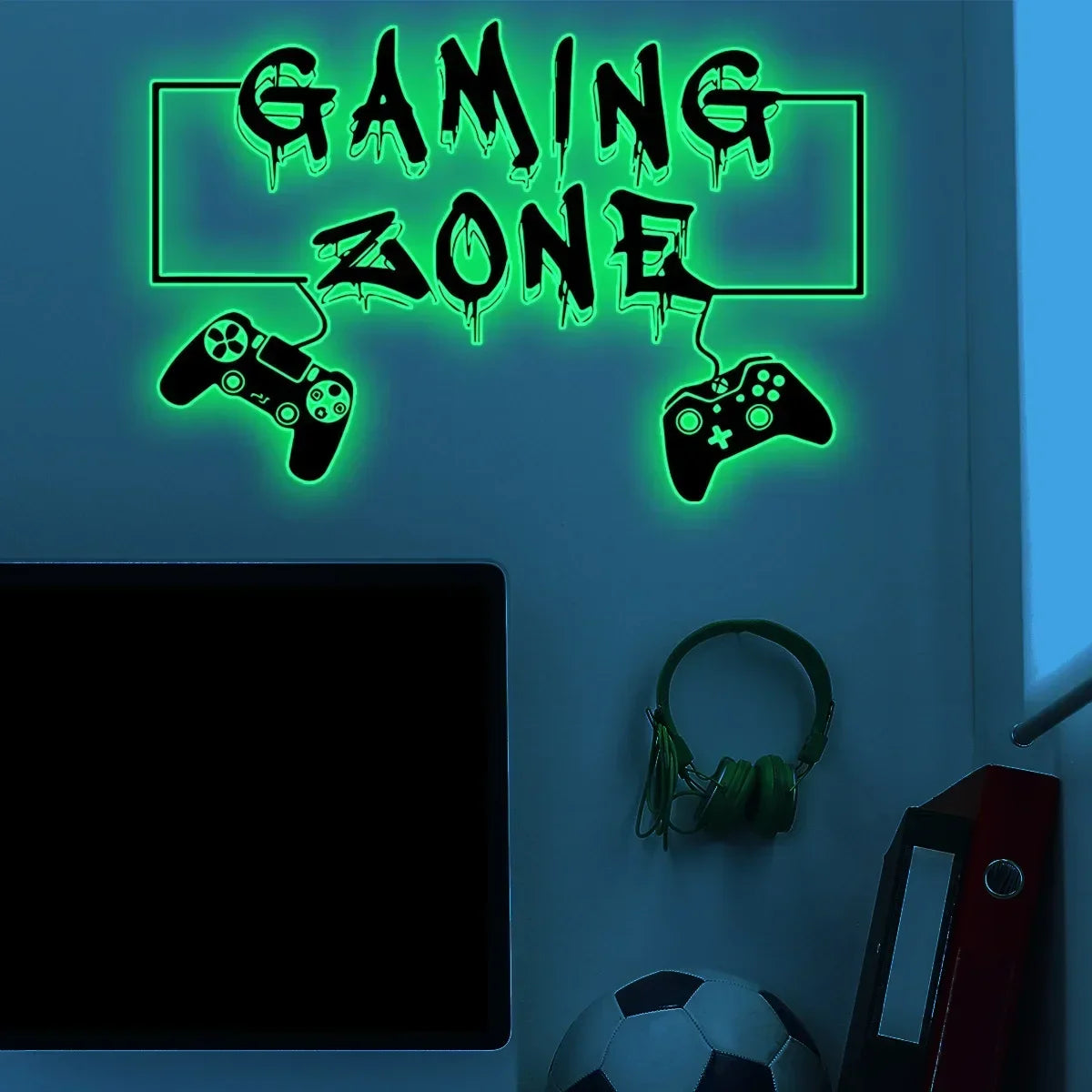 Starry Sky Game Handle Gaming Zone Video Game Decor Luminous Creative Decorative Glow in The Dark Wall Sticker for Living