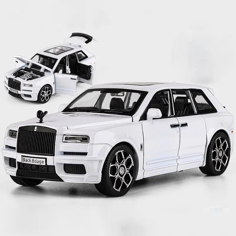 1:32 Alloy Rolls Royce Cullinan SUV Model Car Toy Diecast Metal Simulation Sound Light Off-road Vehicle Model Collection Kid Toy