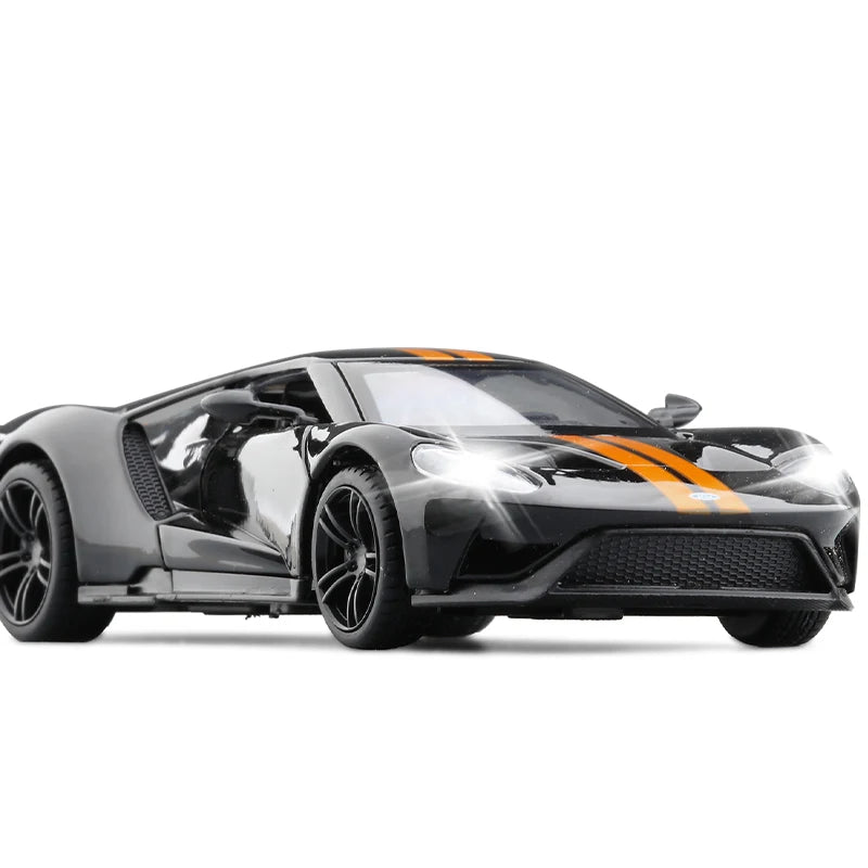 1:32 Ford GT 2017 Supercar Alloy Car Die-casting Model Sound and Light Car Model Toy Collection Children gift