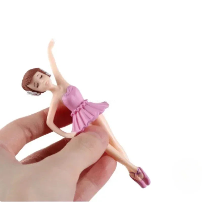 Miniature DIY Doll House Ornament Micro Landscape Garden Ornament Girls Figurines Ballerina Girls Micro Landscape Dancing Girl