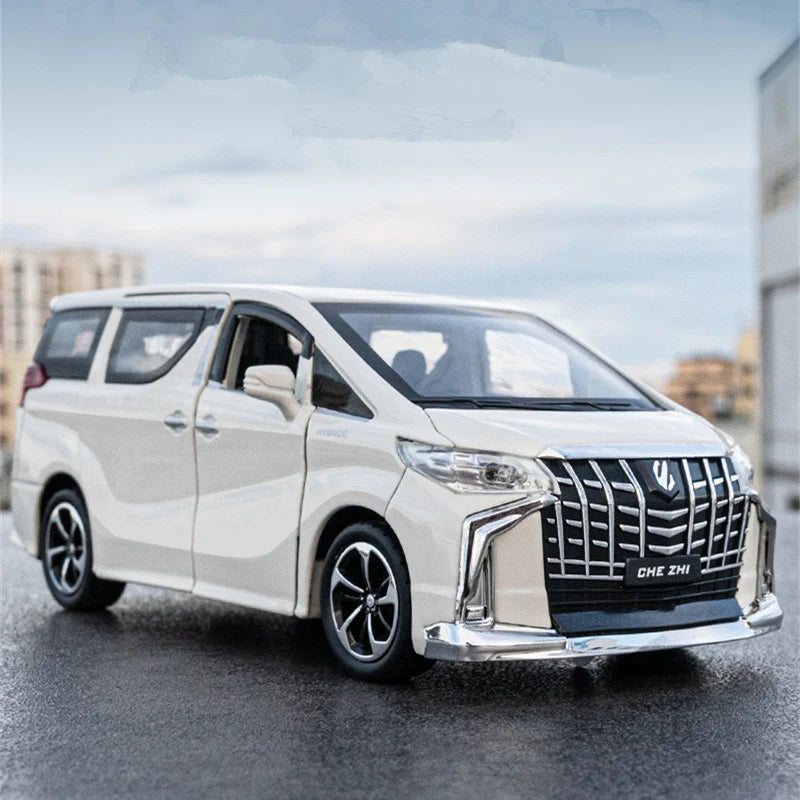 1:32 Toyota VELLFIRE Alphard MPV Alloy Car Model Diecast & Toy Metal Vehicles Car Model Sound and Light Simulation Kids Toy Gift