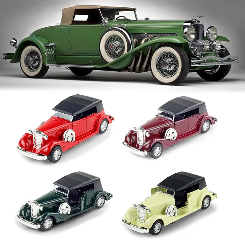 1Pc 1:32 Pull-Back Alloy Sports Vehicle Collectible Toys Cars Simulation Model of Vintage Car Autobahn Polizei Classic for Boys