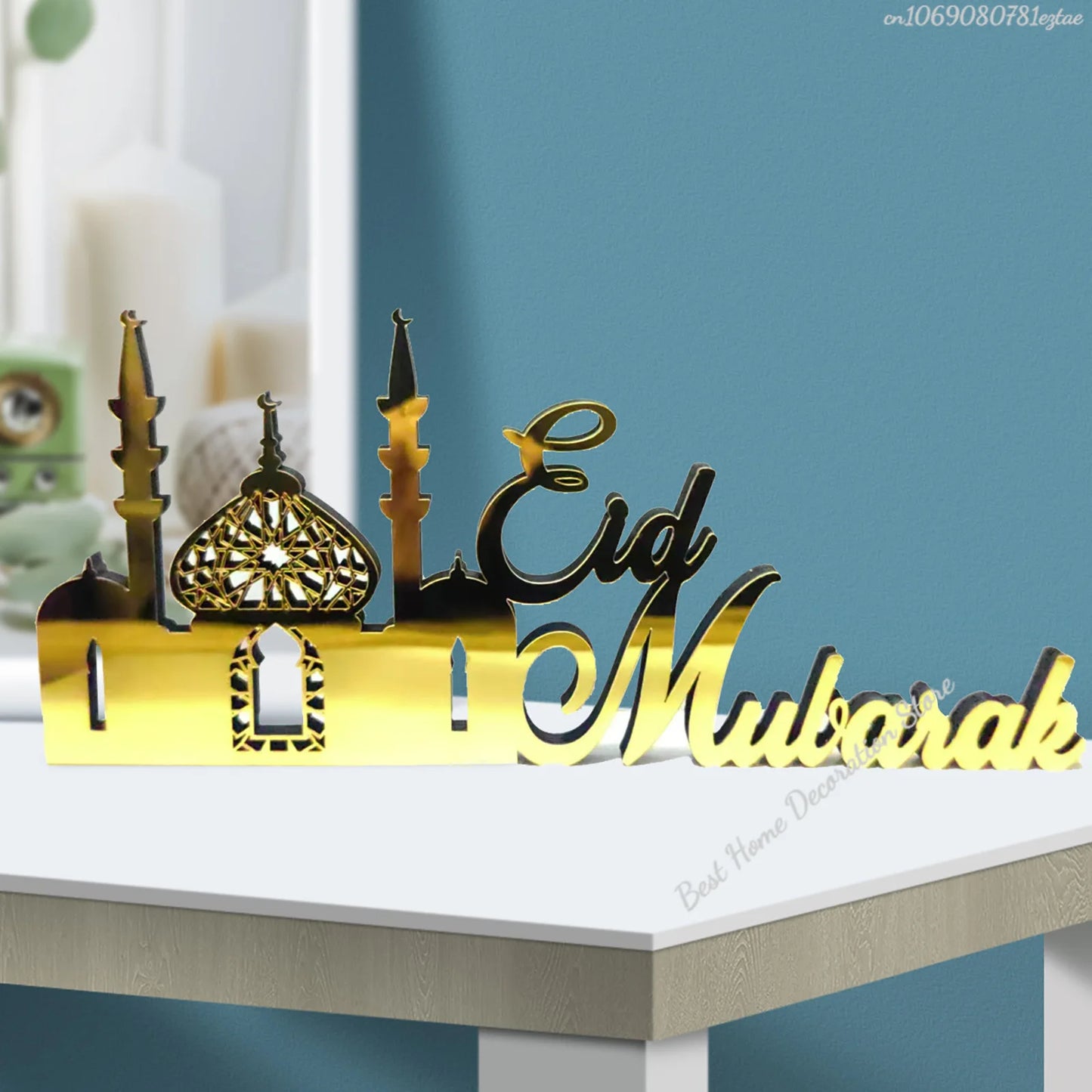 Ramadan Bismillah Acrylic Wooden Ornament Eid Mubarak Home Decoration Islamic Muslim Party Supplies Alhamdulillah Mashallah 2025