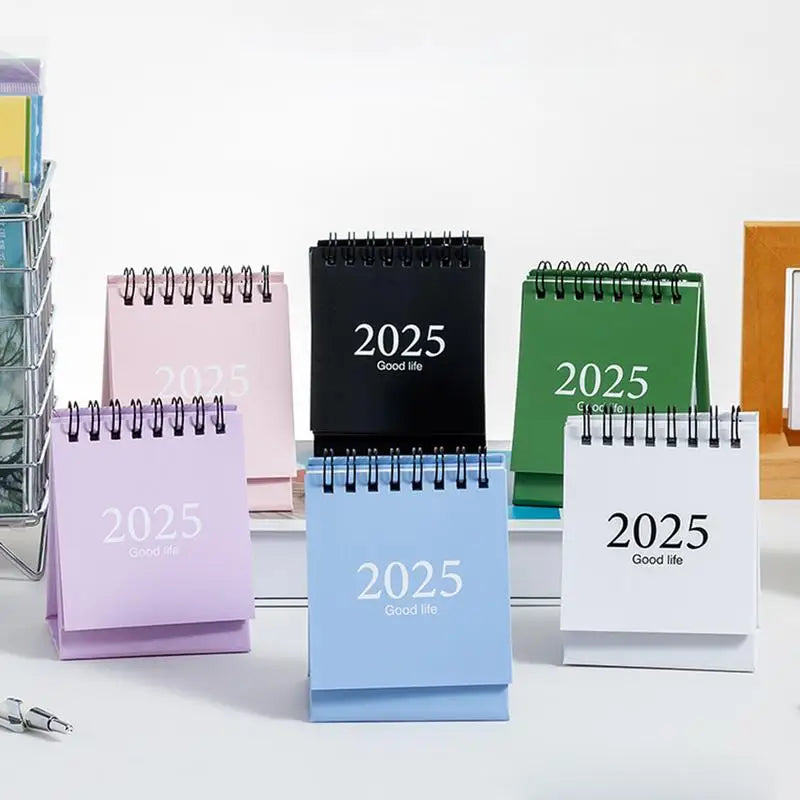 2025 Mini simple small desk calendar Desktop Calendar pocket portable calendar desktop decoration Home Office School Supplies