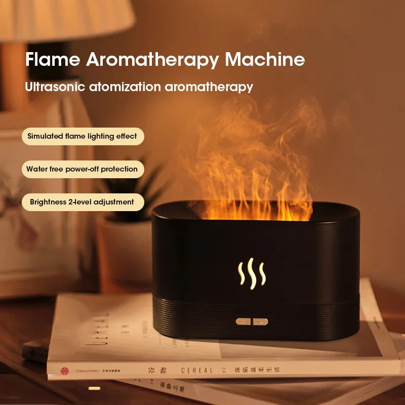 Flame Fragrance Diffuser Intelligent Perfume Humidifier Led Ultrasonic Air Humidifier Creative Gift Essential Oil Atomizer