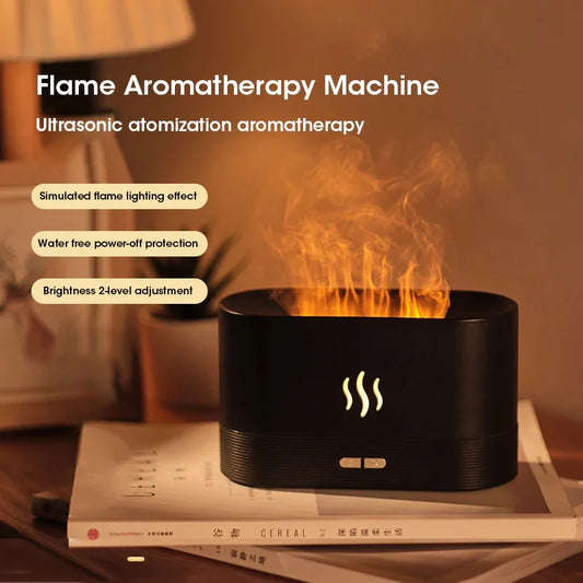 Flame Fragrance Diffuser Intelligent Perfume Humidifier Led Ultrasonic Air Humidifier Creative Gift Essential Oil Atomizer