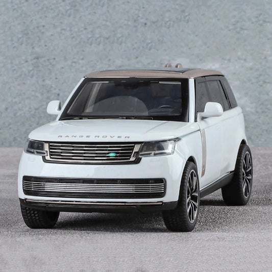 1:32 Land Rover Range Rover SV2022 Models Cars Toys Rubber Tires with Light Music Vehicle 6 Doors Opened Car Kids Festival Gifts