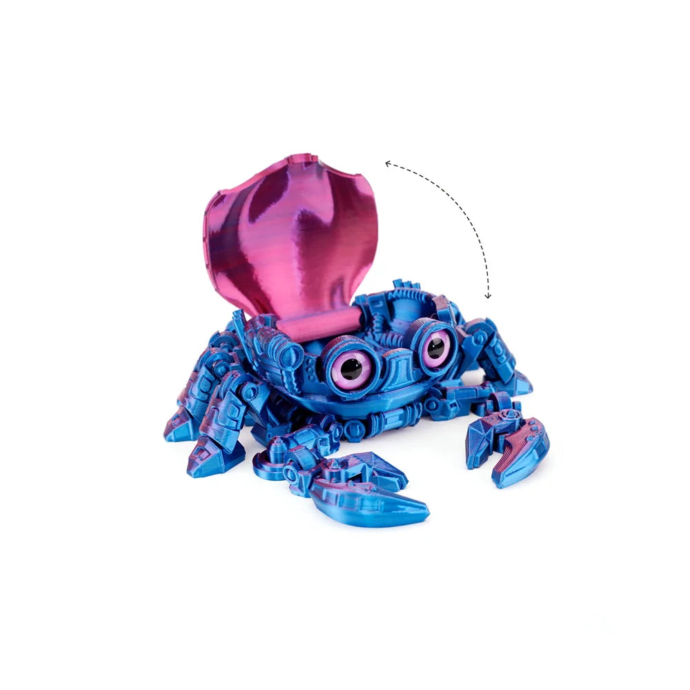 3D Printing Toys Mechanical Crab Joint Movable Model Novelty Adult Toy Anti-stress Figurine Miniature Desk Accessories Birthday