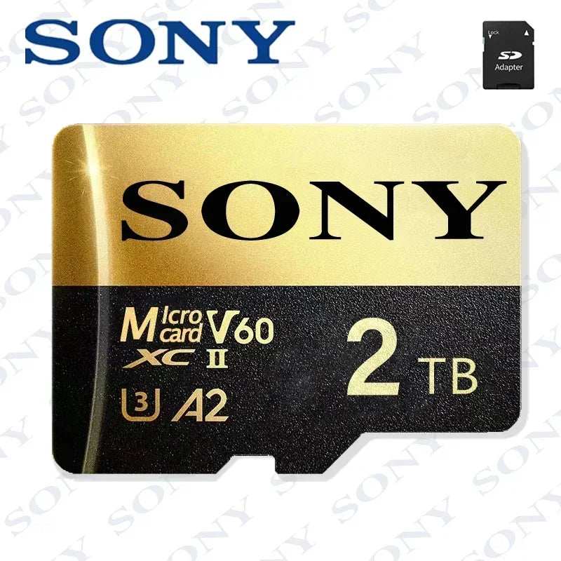 Original SONY New Micro SD Card 2TB 1TB High Speed Memory Card 512GB 128GB Class TF Card for Drone Equipment Audio PC Ps5 Game