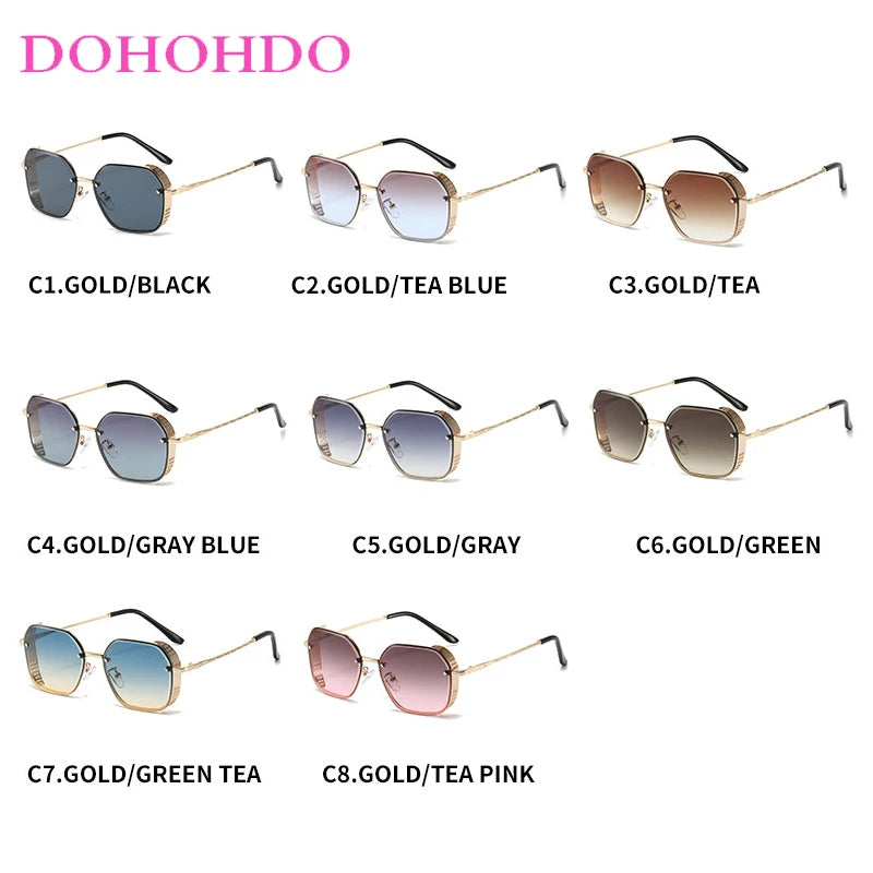 Retro Circular Metal Frame Steampunk Sunglasses Men Women Fashion Brand Design Trend Shades Outdoor Travel Drive Glasses UV400