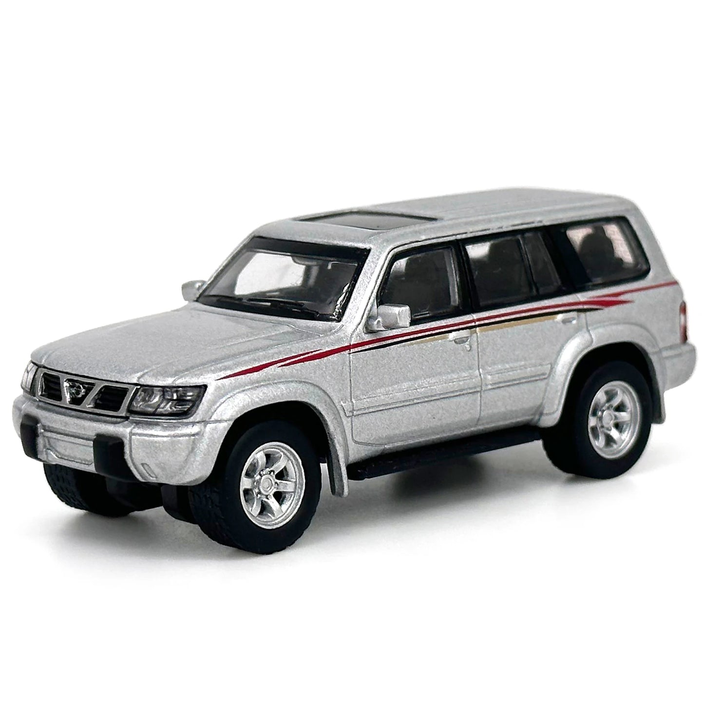 1:64 Scale Nissan Patrol 1998 Y61 Car Model 1:64 Metal Diecast Miniature Ariya X-trail Q50S Q70L QX70S QX60 QX80 Vehicle Toys