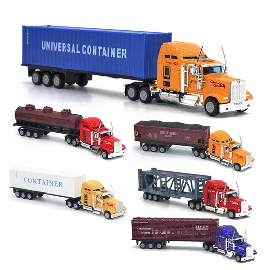 Mini Diecast Simulation Alloy Car Carrier Truck Model Boy Christmas Toys Miniature Vehicles Carrier Truck For Kids