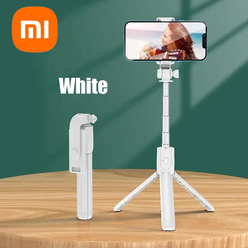 Xiaomi Bluetooth Selfie Stick Tripod Holder With Remote Shutter Fill Light Extendable Wireless Remote Retractable Phone Stand