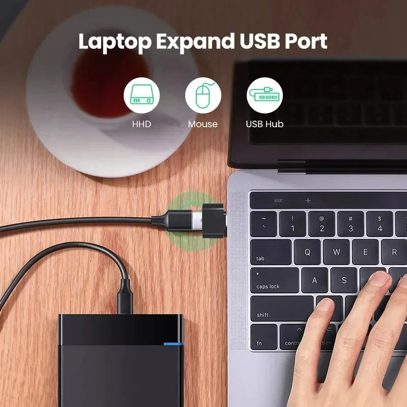 Type C to USB A Adapter 3.0 USB-C OTG Data Connector For  Samsung Huawei Xiaomi Cellphone Compute MacBook Pro iPad Mini Notebook