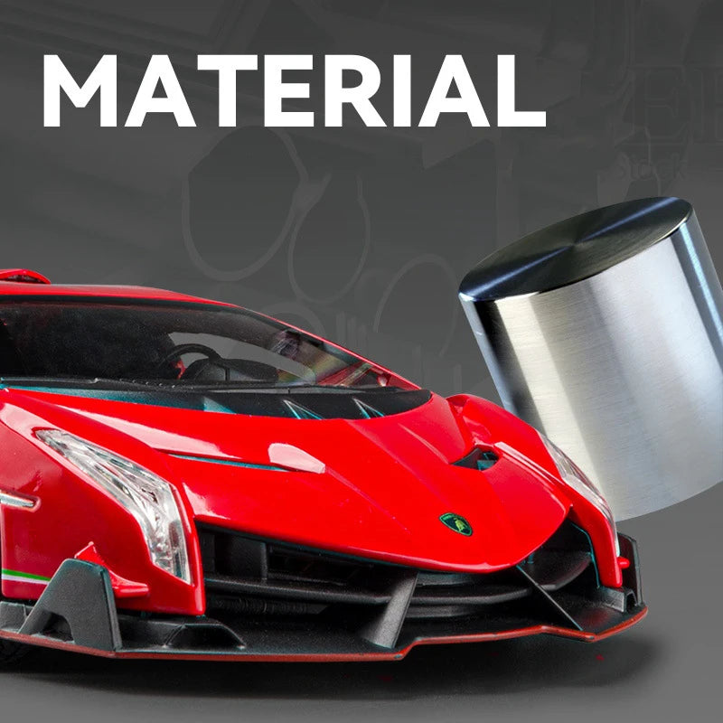 1:24 Lamborghinis Veneno Supercar Alloy Cast Toy Car Model Sound and Light Children's Toy Collectibles Birthday gift