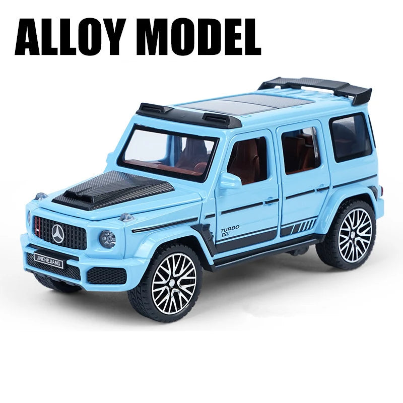 1/32 G800 G65 SUV Alloy Car Model Diecast Metal Toy Off-road Vehicles Car Model Simulation Sound Light Collection Childrens Gift