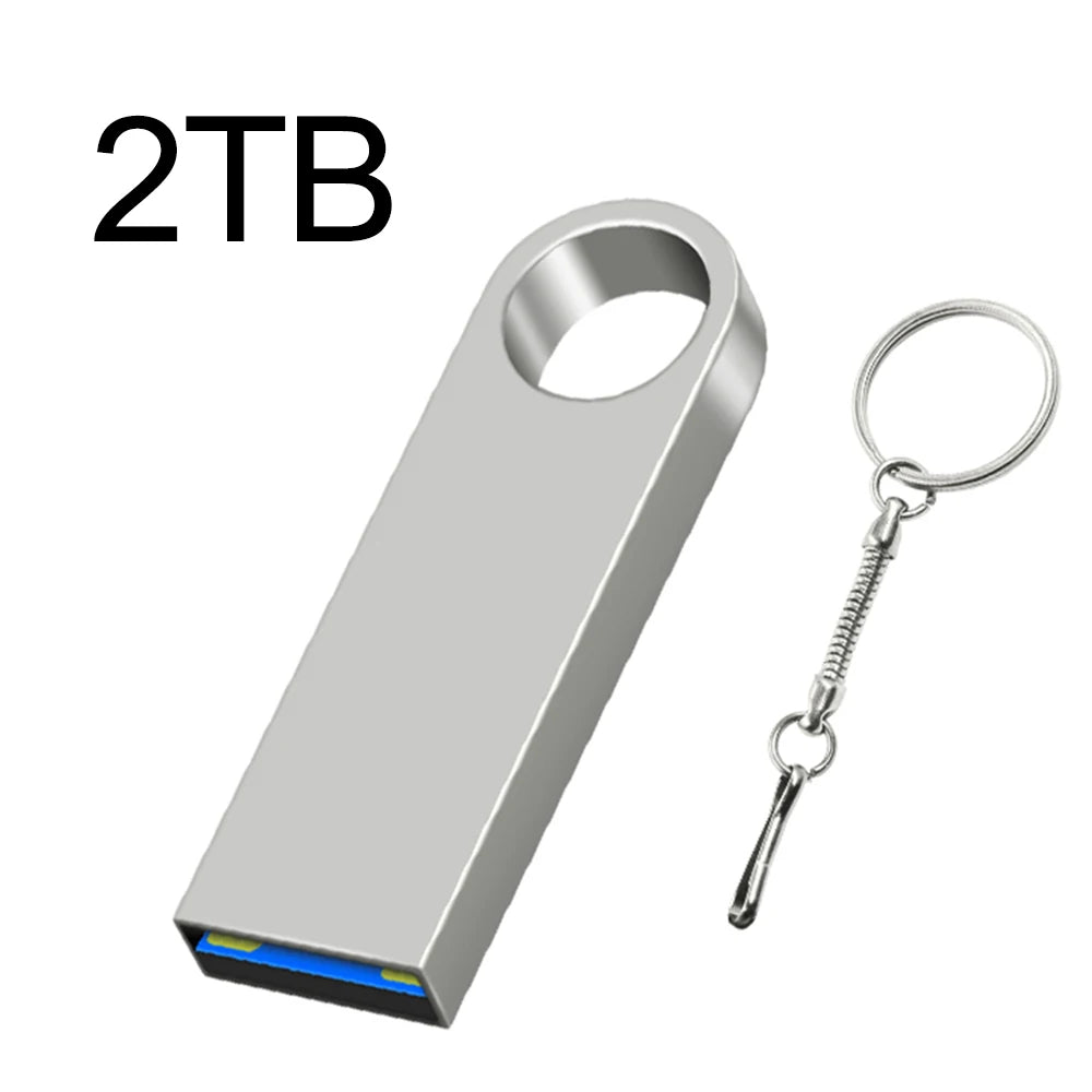 New 2025 Metal Pen Drive 2TB Cle Usb Flash Drives 1TB High Speed Pendrive 512TB 128GB Memoria Usb 3.0 For xiaomi mijia equipment