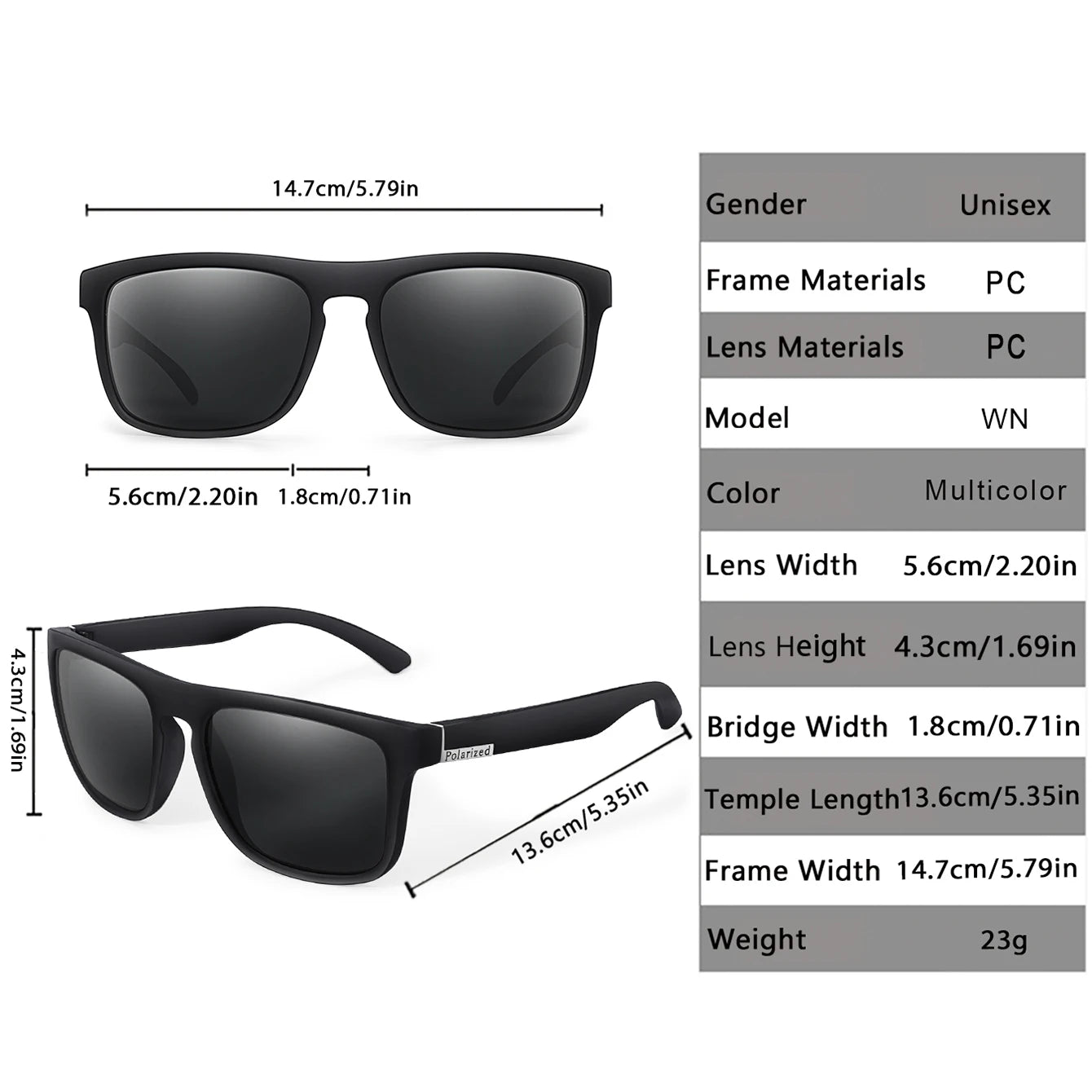 Retro Style Square Frame Polarized Cycling Sunglasses Men Night Vision Car Driving Sunglass Dirt Bike Motorcycle Glasses UV400