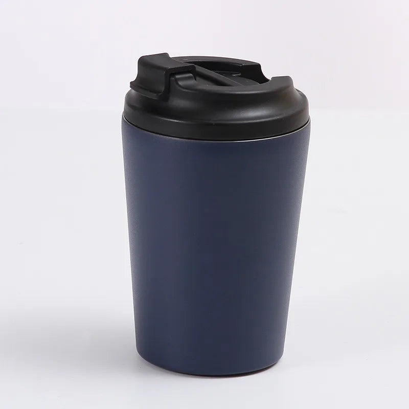 Simple and Stylish Vacuum Flask Coffee Cup304 Stainless Steel American Style Portable for Travel Vehicle-mounted Leak-proof Cup